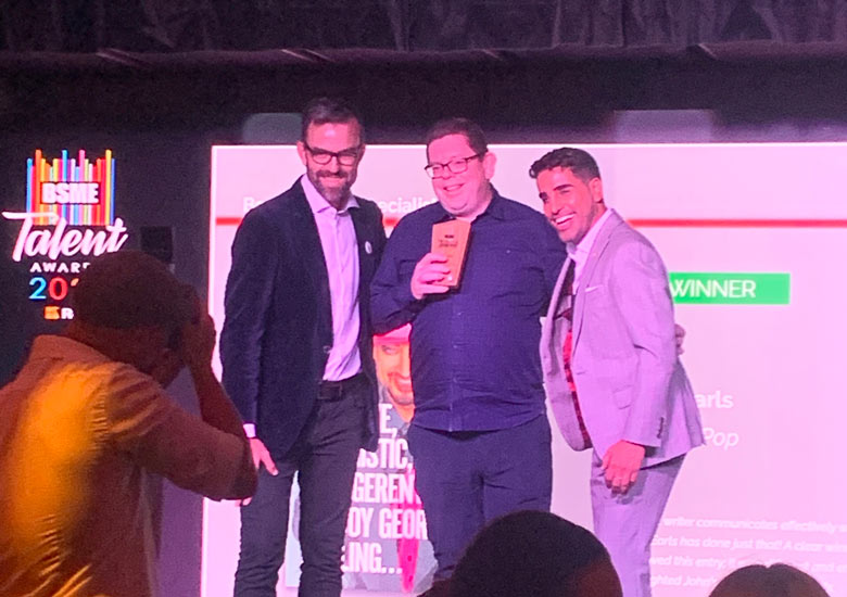 John Earls at BSME awards