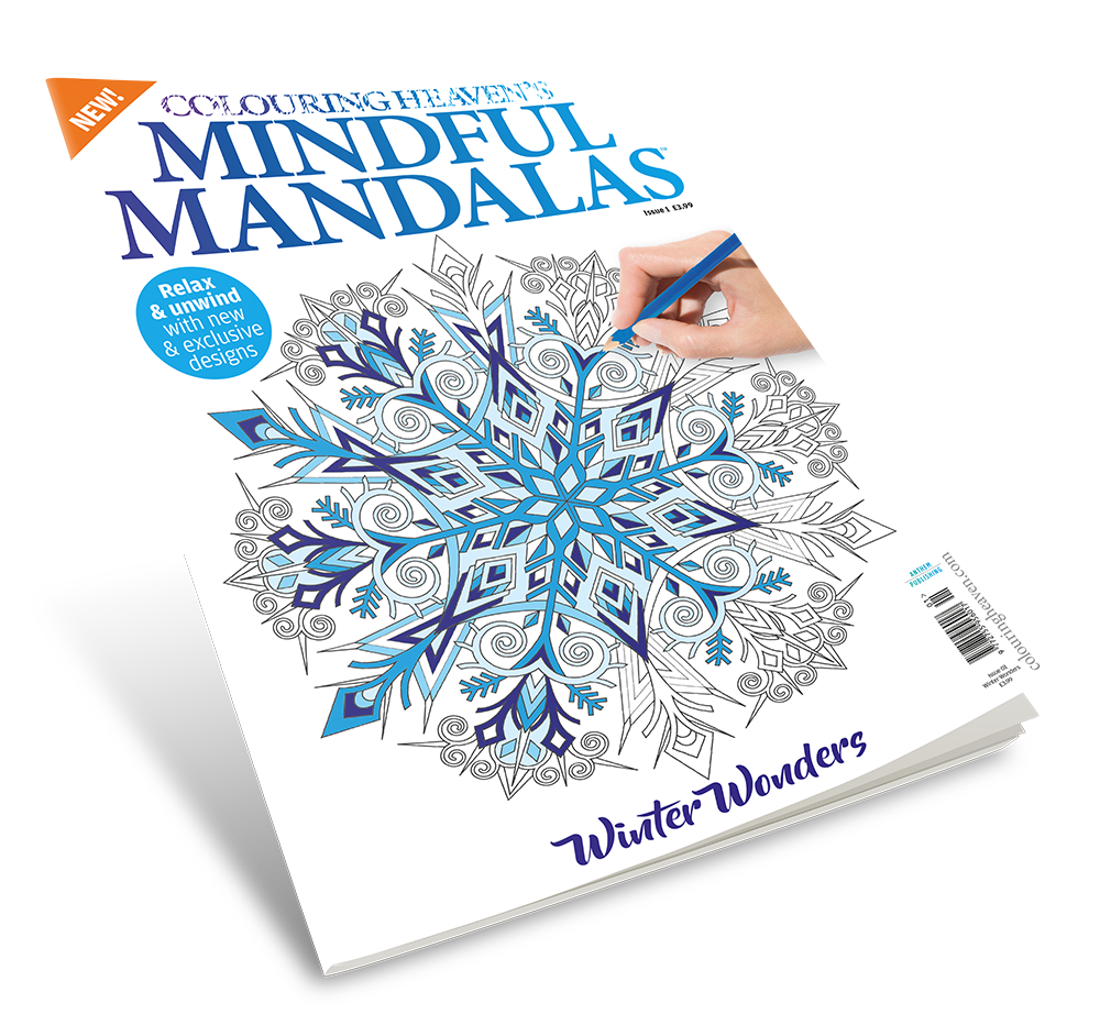 Colouring Heaven's Mindful Mandalas magazine