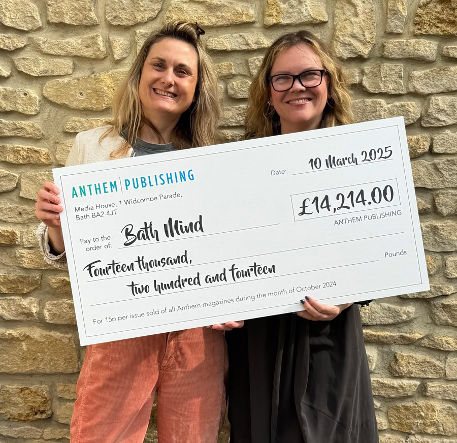 Anthem-presents-Bath-Mind-with-a-cheque-to-signify-charity-donation-2025